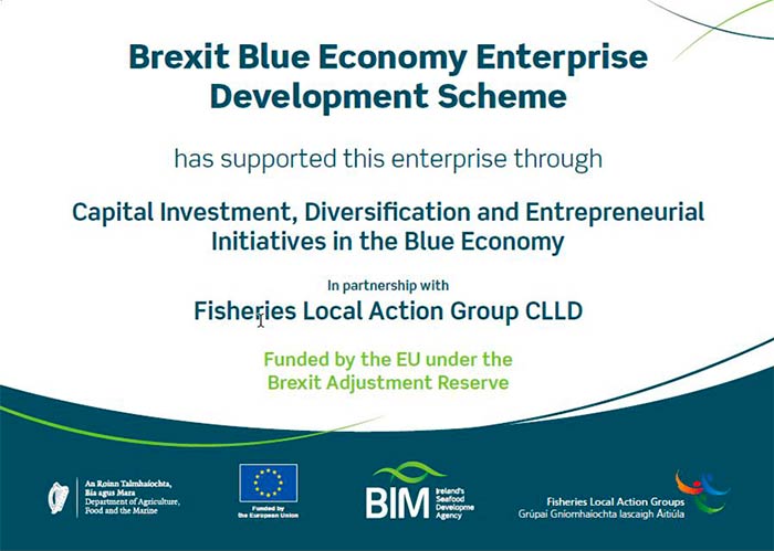 Badge for Brexit Blue Economy enterprise development scheme